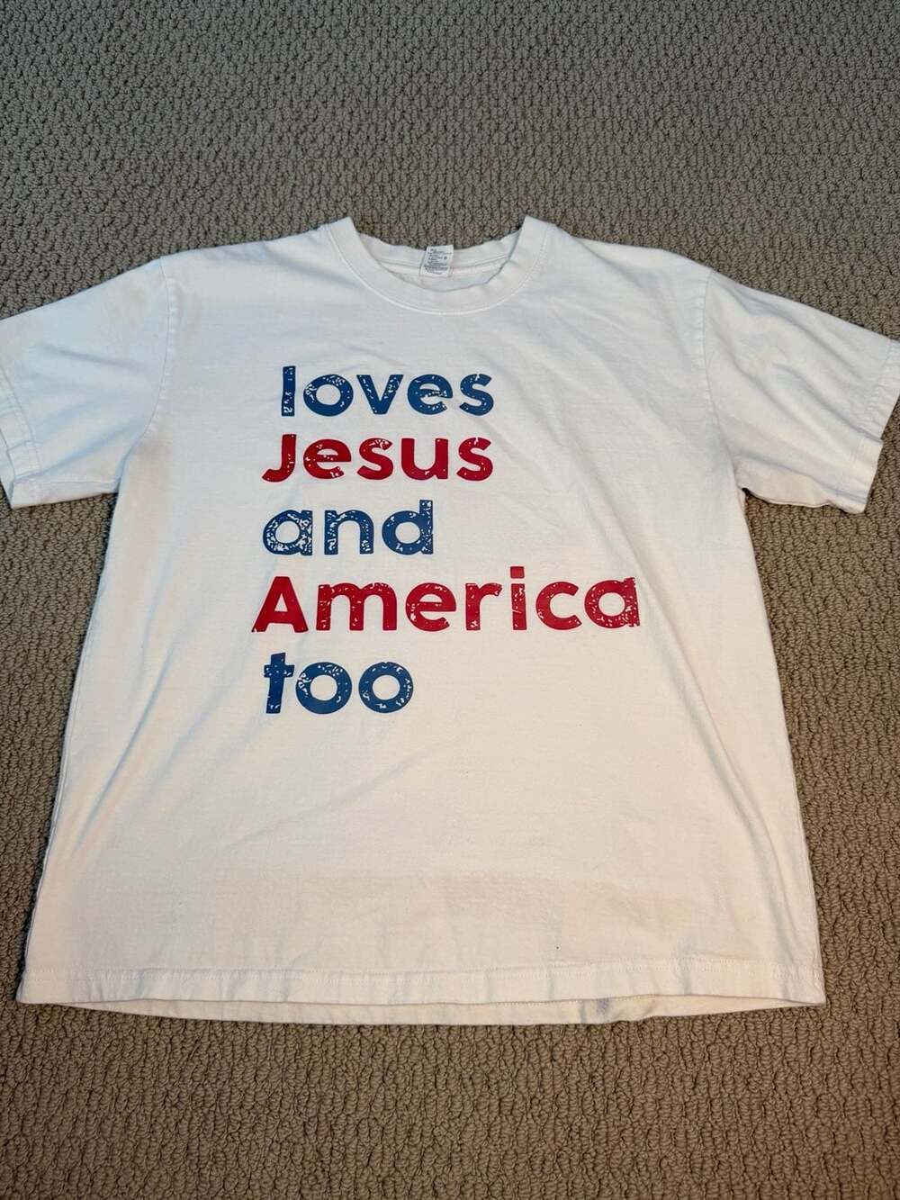 Loves Jesus and America Too Shirt